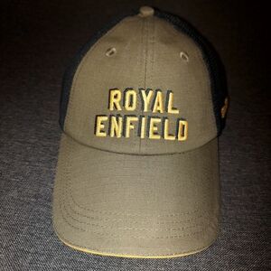 Royal Enfield Military Olive Ripstop Mesh Back Trucker Hat Cap Snapback One-Size
